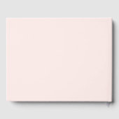Blush Pink Elegante Wedding Guest Books Gästebuch (Rückseite)