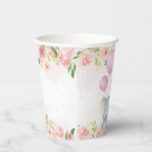 Blush Pink Elephant Baby Dusche Pappbecher (Rechts)