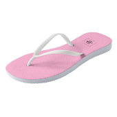 Blush-Pink-Ereignis-Flip-Flops für benutzerdefinie Badesandalen (Schrägansicht)