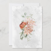 Blush Pink Eukalyptus Christliche Hochzeit Einladung (Rückseite)