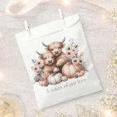 Blush Pink Fall Höllere Kuh Gefälligkeitssäcke Geschenktütchen (Ausgeschnitten)