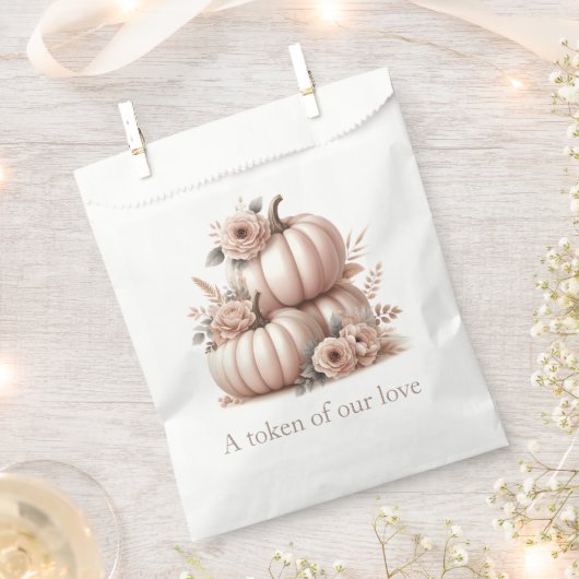 Blush Pink Fall Pumpbis Taschen Geschenktütchen (Ausgeschnitten)