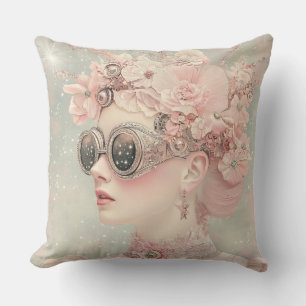 Blush Pink Fantasy Woman Kissen