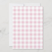 Blush Pink Farm Animal Baby Dusche Einladung (Rückseite)