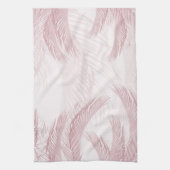 Blush Pink Feather Palm Bliss 1 Geschirrtuch (Vertikal)