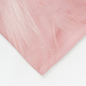 Blush Pink Fell Fleecedecke (Ecke)