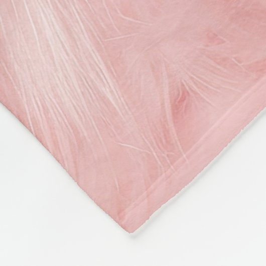 Blush Pink Fell Fleecedecke (Ecke)