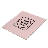 Blush Pink Feminine | Berufliches Logo Fliese (Seite)