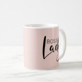 Blush Pink Feminine Boss Lady Kaffeetasse (VorderseiteRechts)