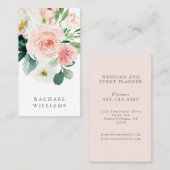 Blush Pink Feminine Visitenkarte (Vorne/Hinten)