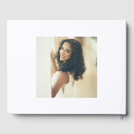 Blush Pink Feminoral Quinceñera Gästebuch (Rückseite)