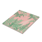 Blush Pink Fern Leaf Botanical Sage Green Modern Fliese (Seite)