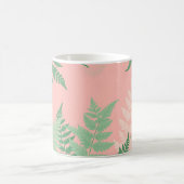 Blush Pink Fern Leaf Botanical Sage Green Modern  Kaffeetasse (Mittel)