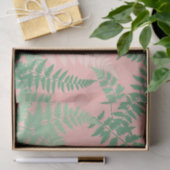 Blush Pink Fern Leaf Botanical Sage Green Modern Seidenpapier (Geschenk)