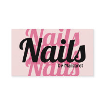 Blush Pink Fette Soziale Icon QR-Code Nagelstudio