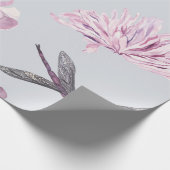 Blush Pink Floral Aquarell Geschenkpapier (Ecke)