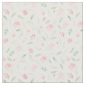 Blush Pink Floral Aquarell Stoff (Nahaufnahme)