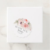 Blush Pink Floral Baby Dusche Danke Geschenkanhänger (Beispiel)