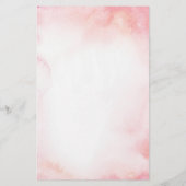 Blush Pink Floral Baby Dusche Raten Baby Food (Rückseite)