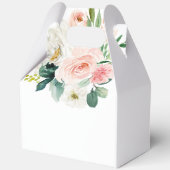 Blush Pink Floral Baby in Bloom Baby Dusche Geschenkschachtel (Rückseite)