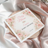 Blush Pink Floral Baby in Bloom Garden Serviette
