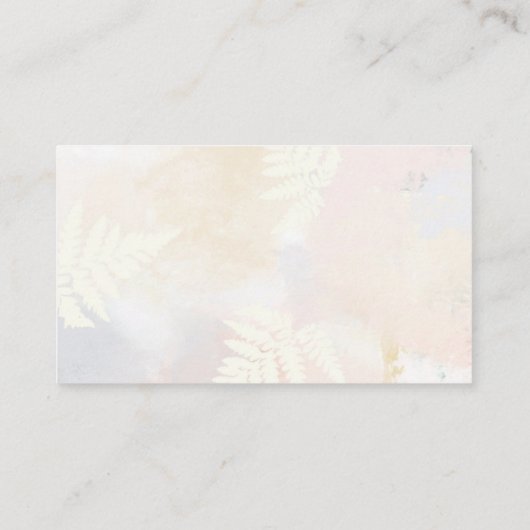 Blush Pink Floral Baby Showkarte Begleitkarte (Rückseite)