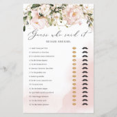 Blush Pink Floral Boho Ratess, der sagte, es Spiel (Vorderseite)