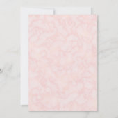 Blush Pink Floral Bouquet Wedding Einladung (Rückseite)