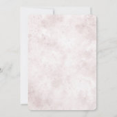 Blush Pink Floral Brautparty Einladung (Rückseite)