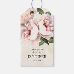 Blush Pink Floral Brautparty Vielen Dank für Ihr I Geschenkanhänger