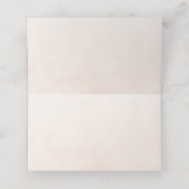 Blush Pink Floral Butterfisch Quinceañera Geburtst Platzkarte (Innenseite Aufgefaltet)