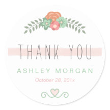 Blush Pink Floral Chic Gastgeschenk Hochzeit Danke