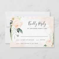 Blush Pink Floral Eleganter Champagner Garten Hoch
