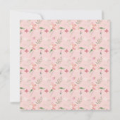 Blush Pink Floral Erste Heilige Kommune Einladung (Rückseite)