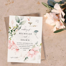 Blush Pink Floral & Eukalyptus Wedding B