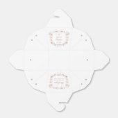 Blush Pink Floral Frame Baptism Take Out Geschenkschachtel (Ungefaltet)