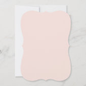 Blush Pink Floral Frame Bestätigung Einladung (Rückseite)