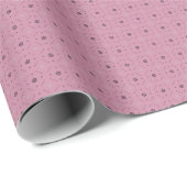 Blush Pink Floral Geschenkwrap Geschenkpapier (Rolleneckpunkt)