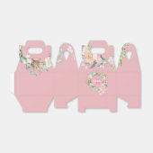 Blush Pink Floral Girl Monogram Geschenkschachtel (Ungefaltet)