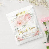 Blush Pink Floral Gold Bridal Baby Dusche Geburtst Geschenktütchen (Versiegelt)