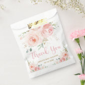 Blush Pink Floral Gold Bridal Baby Dusche Geburtst Geschenktütchen (Versiegelt)