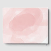 Blush Pink Floral Gold Crystal Geometric Wedding Gästebuch (Rückseite)