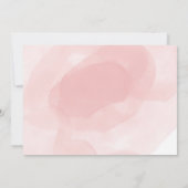 Blush Pink Floral Gold Crystal Thank You Card Einladung (Rückseite)