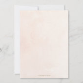 Blush Pink Floral Gold Diamond Geometrische Hochze Einladung (Rückseite)