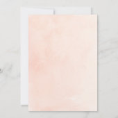 Blush Pink Floral Gold Geometric Bridal LUNCHEON Einladung (Rückseite)