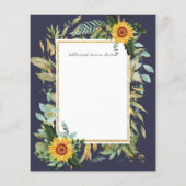 Blush Pink Floral Greenery Boho Wedding (Rückseite)