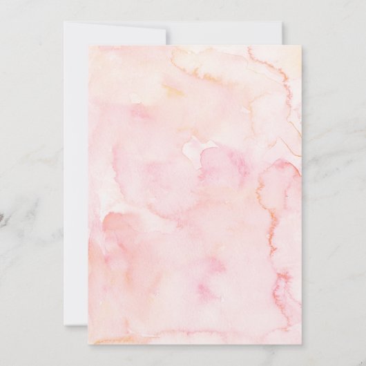 Blush Pink Floral Lemon Main Squeeze Brautparty Einladung (Rückseite)