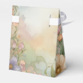 Blush Pink Floral Quinceanera Celebration Geschenkschachtel (Rückseite)