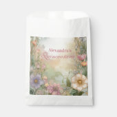 Blush Pink Floral Quinceanera Celebration Geschenktütchen (Vorderseite)