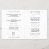 Blush Pink Floral Sage Blätter Budget Hochzeit (Rückseite)